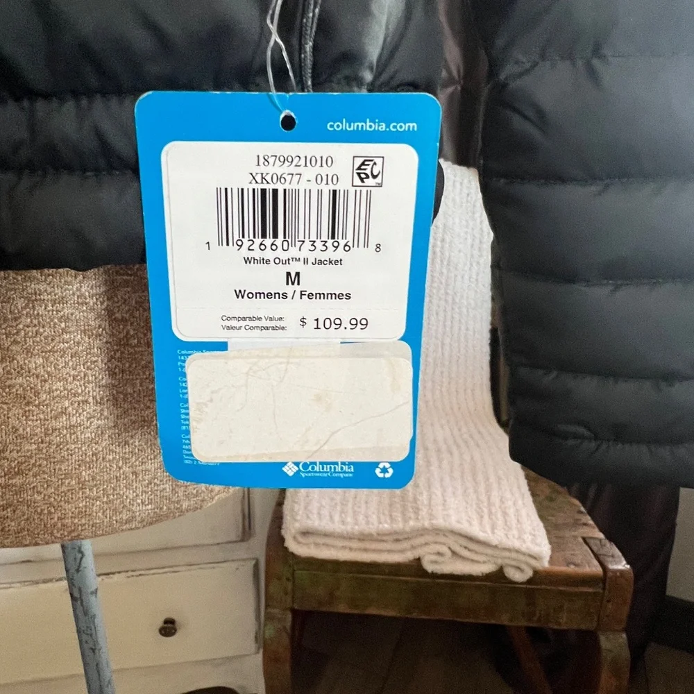 BRAND NEW WITH TAGS WOMEN'S COLUMBIA OMNI-HEAT BLACK JACKET MEDIUM - Picture 3 of 8